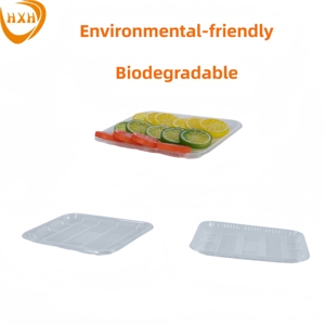 Plateau en matériau PET PLA PP jetable <span class=keywords><strong>de</strong></span> haute qualité pour l'emballage <span class=keywords><strong>de</strong></span> viande fraîche et <span class=keywords><strong>de</strong></span> fruits Assiettes jetables <span class=keywords><strong>de</strong></span> qualité supérieure - Product Image 3