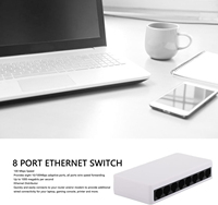 Commutateur réseau Ethernet Gigabit 8 ports Xput, boîtier plastique, 100 Mbps 1000 Mbps, RJ45, concentrateur LAN de bureau, Plug and Play pour ordinateur portable PC