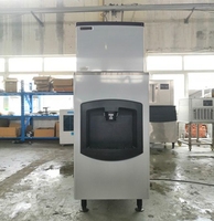 Distributeur de glaçons en cube breveté pour hôtel-chaîne, machine à glaçons avec bac de stockage de glace pour restaurant