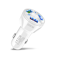 Fabrika Satış Mağazası QC3.0 35W 7A Hızlı Araç Şarj Cihazı 3'ü 1 Arada USB Adaptörü, Akıllı Telefon ve Kulaklık için OTP/OVP Korumalı