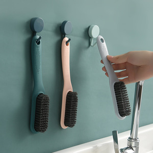 Shoe Brush Soft Nylon Bristle Long Handle For Cleaning Shoes Clothes Blue Pink Gray Dark Blue - Product Image 4