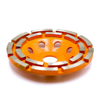 Disque de meulage diamanté double rangée de 125 mm pour béton, granit, marbre, pierre – Outil abrasif OEM/ODM