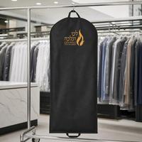 Housse de costume réutilisable OEM en non-tissé, pliable, anti-poussière, pour voyage, sac de transport portable