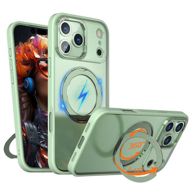 Factory-delivered Durable PC+TPU Phone Cases and Phone Protectors with Metal Brackets Fo RiPhone 17Air 17 Pro Max