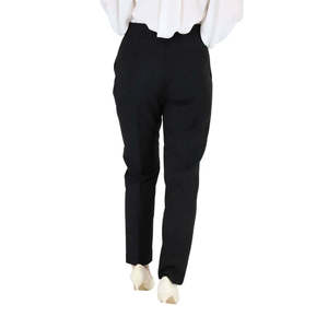 Pantalon pour femmes, noir, coupe slim, pantalon de travail, taille haute, tissu extensible, vêtements de bureau - Product Image 3