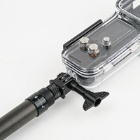 Carcasa Sumergible de 50 Metros para DJI Osmo Pocket 3/4, Carcasa Protectora para Cámara de Acción con Expansión Cold Shoe, Carcasa Protectora para Buceo y Deportes