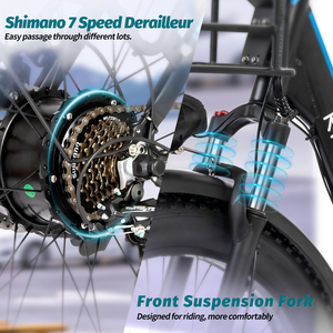 Mens MN-26 48V 1500W Rear <b>Hub</b> Motor Fat Tire with 20Ah Lithium Battery Aluminum Frame 60km Range - Product Image 2