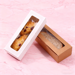 Caja <span class=keywords><strong>Rectangular</strong></span> Transparente para Pasteles Pequeños, con Ventana, para Macarons, Tartas de Huevo y Repostería - Product Image 5