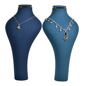 JINSKY de microfibra de exhibición de <span class=keywords><strong>la</strong></span> joyería en espera de pantalla collar busto para Gran Collar - Product Image 4