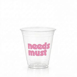 Vasos de Plástico PET Transparentes Esmerilados Azules para Bebidas y Café, 160 ml, 9 oz, 18 oz, con Tapas Planas y Servilletas, 16 oz con Purpurina, Venta al por Mayor - Product Image 1