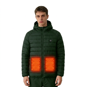 <span class=keywords><strong>Giacca</strong></span> Riscaldata da Uomo AQTQ, Cappotto con Cappuccio Elettrico Ricaricabile USB, Caldo e Isolante per Attività Invernali all'Aperto e Sci - Product Image 3