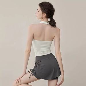 Conjunto Deportivo Reversible de Dos Piezas para Mujer, Ropa Deportiva Atlética a Cuadros, para Gimnasio, Fitness, Yoga, Sin Costuras - Product Image 1