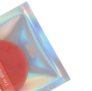 Pochette refermable holographique avec trou de suspension, logo personnalisé imprimé, <span class=keywords><strong>sac</strong></span> en mylar irisé pour aliments pour bébés et bijoux - Product Image 3