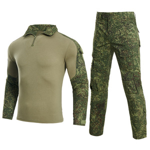 2023 camisa y pantalones de uniforme táctico al por mayor con coderas y rodilleras equipo táctico colores de camuflaje - Product Image 5