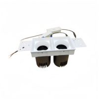 Spot encastré double tête LED COB 2x10W 2x12W, découpe 150x72mm, carré, pour plafond, certifié CE CCC