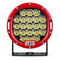 Phare de conduite LED rond de 9 pouces 408W, lampe de travail LED étanche robuste pour camions et véhicules tout-terrain