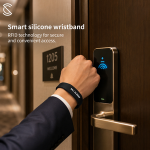 Pulsera de Silicona RFID para Cerradura de Puerta de Hotel, 13.56MHz, Reutilizable, Sin Batería, Cómoda para Usar Todo el Día en Parques Acuáticos - Product Image 1