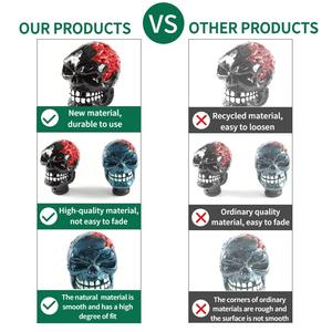 XGS 2025หัวเกียร์รถยนต์แบบคู่หัวจับรูปหัวกะโหลก jdm สำหรับเกียร์อัตโนมัติแบบแมนนวล - Product Image 2