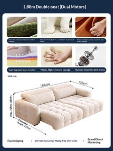 Sofá Reclinable Eléctrico Lawrence Moderno <span class=keywords><strong>de</strong></span> Tela Chenille Francesa, Sofá <span class=keywords><strong>Cama</strong></span> Funcional <span class=keywords><strong>de</strong></span> 3 Plazas con <span class=keywords><strong>Respaldo</strong></span> Ajustable y Función Zero-Wall - Product Image 6