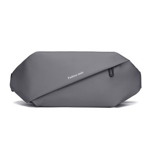 时尚简约长款PU胸包舒适携带多口袋休闲单肩包 - Product Image 1