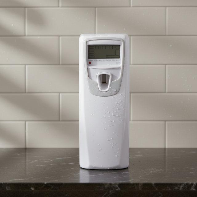Refillable Wall-Mounted Smart Battery Operated Fragrance Dispenser 300ml Capacity Hotel Household Use Automatic Odor Control
