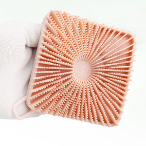 Brosse de bain exfoliante en silicone, brosse double face en silicone, masseur doux pour le cuir chevelu et les cheveux sous la douche - Product Image 5