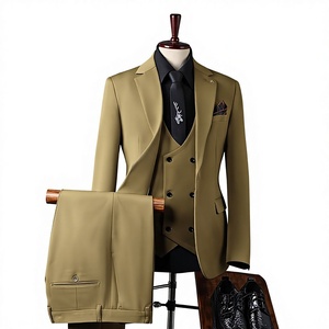 <span class=keywords><strong>Costume</strong></span> Homme de Haute Qualité <span class=keywords><strong>Vert</strong></span> <span class=keywords><strong>Foncé</strong></span> Simple Boutonnage pour <span class=keywords><strong>Mariage</strong></span>, Affaires, Décontracté ou Formel, Style Britannique, Taille XL, en Tissu Peigné TR avec Braguette Zippée - Product Image 1