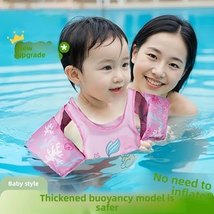 Chaleco de Flotación Inflable <span class=keywords><strong>para</strong></span> Niños, Anillo de Natación, Anti-Vuelco, Aprendizaje de Natación - Product Image 2