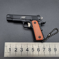 Mini 1911 manche en bois modèle militaire arme modèle accessoires alliage jouet pistolet métal pistolet moulé sous pression pistolets pistolets