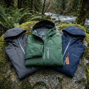 Giacca da Campeggio e Escursionismo Personalizzata Leggera Lavabile 3 in 1 Impermeabile Idrorepellente per Tutte le Condizioni Meteo - Product Image 1