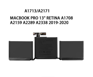 Batería de ordenador portátil A2171 A2159 para <span class=keywords><strong>Mac</strong></span>-Book <span class=keywords><strong>Pro</strong></span> <span class=keywords><strong>13</strong></span> "A2289 A2338(<span class=keywords><strong>M1</strong></span>, 2020) EMC 3301 3456 3578 11,4 V 54.5wh - Product Image 2