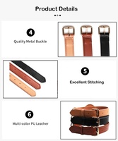 GPS de haute qualité en cuir véritable, pour chien et chat, étiquette autocollante, collier de chien de compagnie, Anti-perte, localisateur