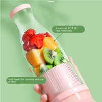 Mixeur-Presse-Agrumes Portable Ménager à Succès avec Bouteille en Plastique de Qualité Alimentaire pour Fruits et Légumes