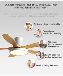<span class=keywords><strong>Ventilador</strong></span> de <span class=keywords><strong>techo</strong></span> moderno con Control remoto, lámpara de madera maciza, iluminación regulable para interiores, decoración del hogar - Product Image 5