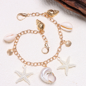 จี้ห้อยกระเป๋าธีมปลาดาว หอยสังข์ และไข่มุก สำหรับผู้หญิง แฟชั่นเครื่องประดับรูปสัตว์ทะเล - Product Image 3