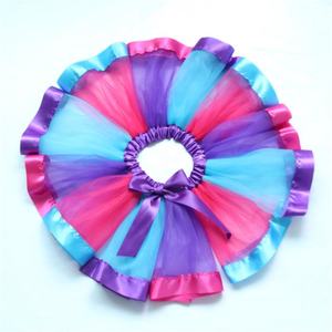 Multi colore Del Bambino della ragazza Arcobaleno TUTU Capretti Pannello Esterno Della Ragazza Della Principessa Danza Gonne di <span class=keywords><strong>Tulle</strong></span> - Product Image 4