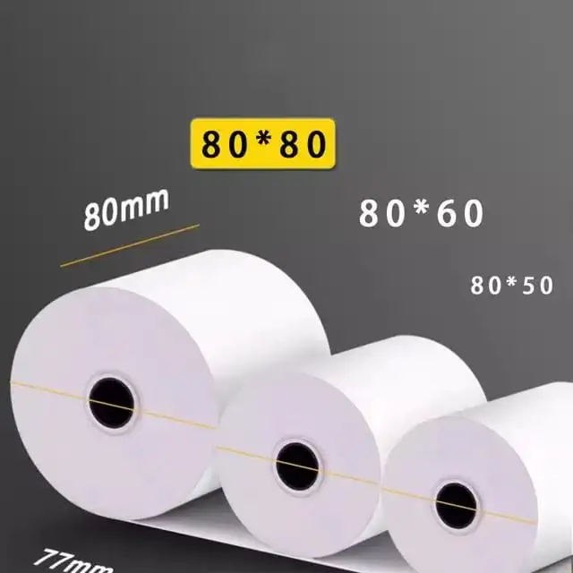 더블 트리 뜨거운 판매 감열지 80mm 까지 롤 80X80 인쇄 용 감열지 롤