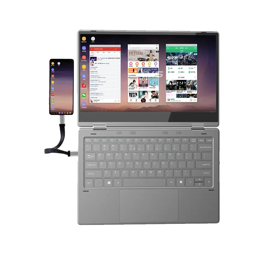 Meegopad 13.3インチタッチスクリーン360度回転、スマートフォン、ゲーム用PC、スイッチ、ラズベリーパイUSB Cモニター