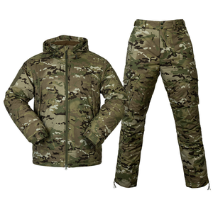ชุดยูนิฟอร์มลายพราง DF F7 สำหรับฤดูหนาว รุ่น CP FG ลายพรางสีดำเขียว พร้อมเสื้อแจ็คเก็ตบุนวมและกางเกงขายาวแบบอุ่น - Product Image 4