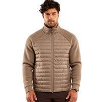 Veste d'hiver hybride de haute qualité, coupe-vent, personnalisée et professionnelle pour hommes