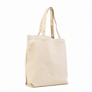 Sac fourre-tout réutilisable en coton personnalisé avec logo imprimé, pour femmes et hommes, idéal pour le voyage, le shopping, le rangement, en tissu toile, sac de plage - Product Image 1