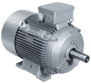 Moteur asynchrone triphasé Innomotics IE2 1LE0001, basse fréquence 50Hz, avec protection intégrée, certifié ISO/IEC, gris pierre, IE2 Inno - Product Image 1