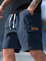 Shorts d'été rayés amples et décontractés pour hommes européens et américains – Short court polyvalent de marque tendance