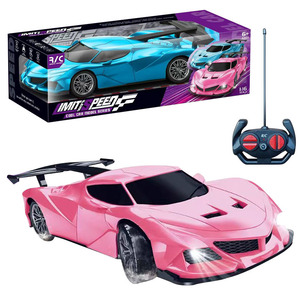 Coche de Control Remoto Imit Speed F Rc Escala 1:16 Color Rosa, Juguete para Niños, Uso Interior y Exterior - Product Image 1
