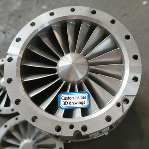 Ailette de guidage de moteur de turbine et roue à aubes en alliage d'aluminium sur mesure pour usine |   Usinage CNC de précision des turbines de moteurs à réaction - Product Image 1