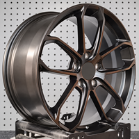 Jantes forgées de luxe 5x120, 19-21 pouces, concaves, bronze foncé, pour Land Rover, Rolls-Royce, Porsche 911, Audi RS6, BMW X5M, Série 5