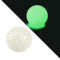 Balles de golf pour practice, deux pièces, avec logo personnalisé, lumineuses dans le noir, tees en caoutchouc, conformes USGA, longue distance, haute rotation, pour la nuit