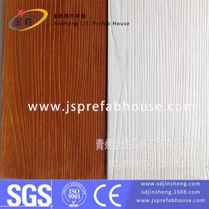 Revêtement mural extérieur en fibrociment à grain de bois Jin Sheng, ignifuge, résistant à l'eau, design rustique - Product Image 3