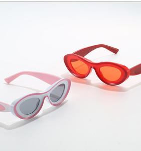 Gafas de Sol Ovaladas Gruesas para Festivales con Montura Esculpida, Estilo Y2K Retro Vintage, Lujosas y Extravagantes, Gafas de Sol Cyberpunk de Lujo Pro Elite - Product Image 4
