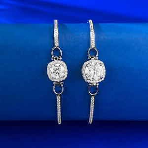 <span class=keywords><strong>Pulsera</strong></span> <span class=keywords><strong>de</strong></span> eslabones con moissanita <span class=keywords><strong>de</strong></span> 1,2 quilates, elegante y con estilo, chapada en rodio, plata <span class=keywords><strong>de</strong></span> ley 925, engaste <span class=keywords><strong>de</strong></span> garra perfecto - Product Image 6